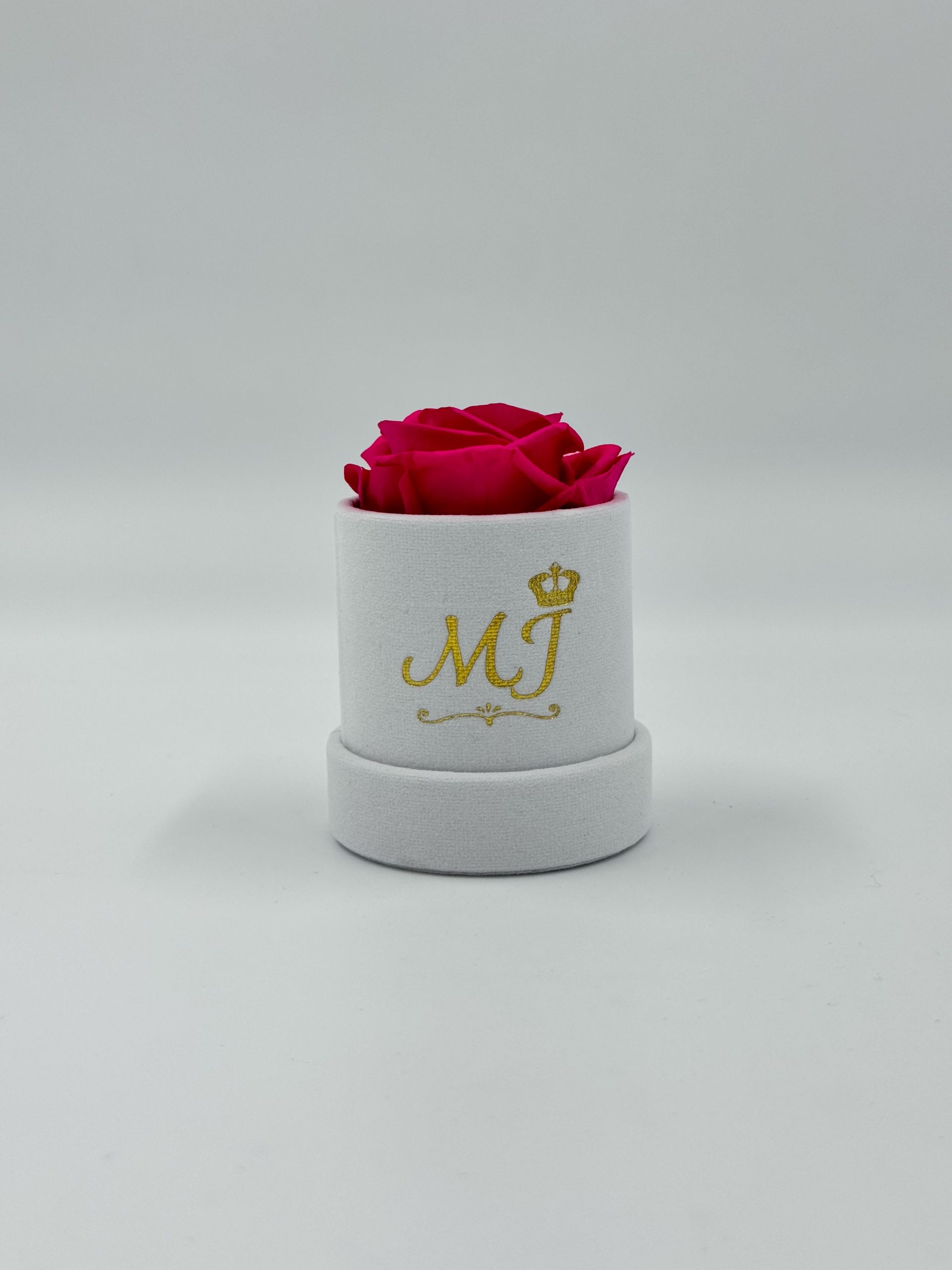 Elegance Medium Pink Rose Small White Box 1 PBBR2-Petite-boite-blanche-rose-rose