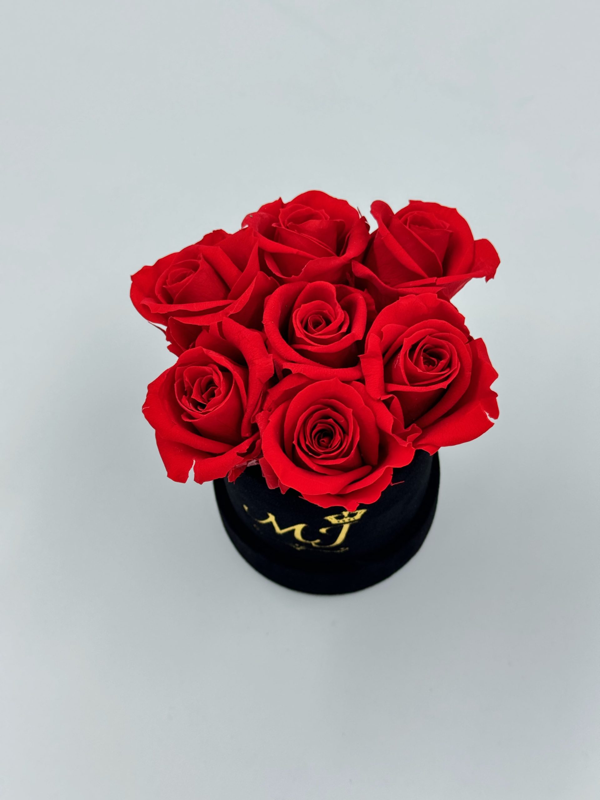 Beauty Mini Red Roses Bouquet (Small Black Box) 2 PBNB2-Petite-boite-noir-bouquet-roses-rouges