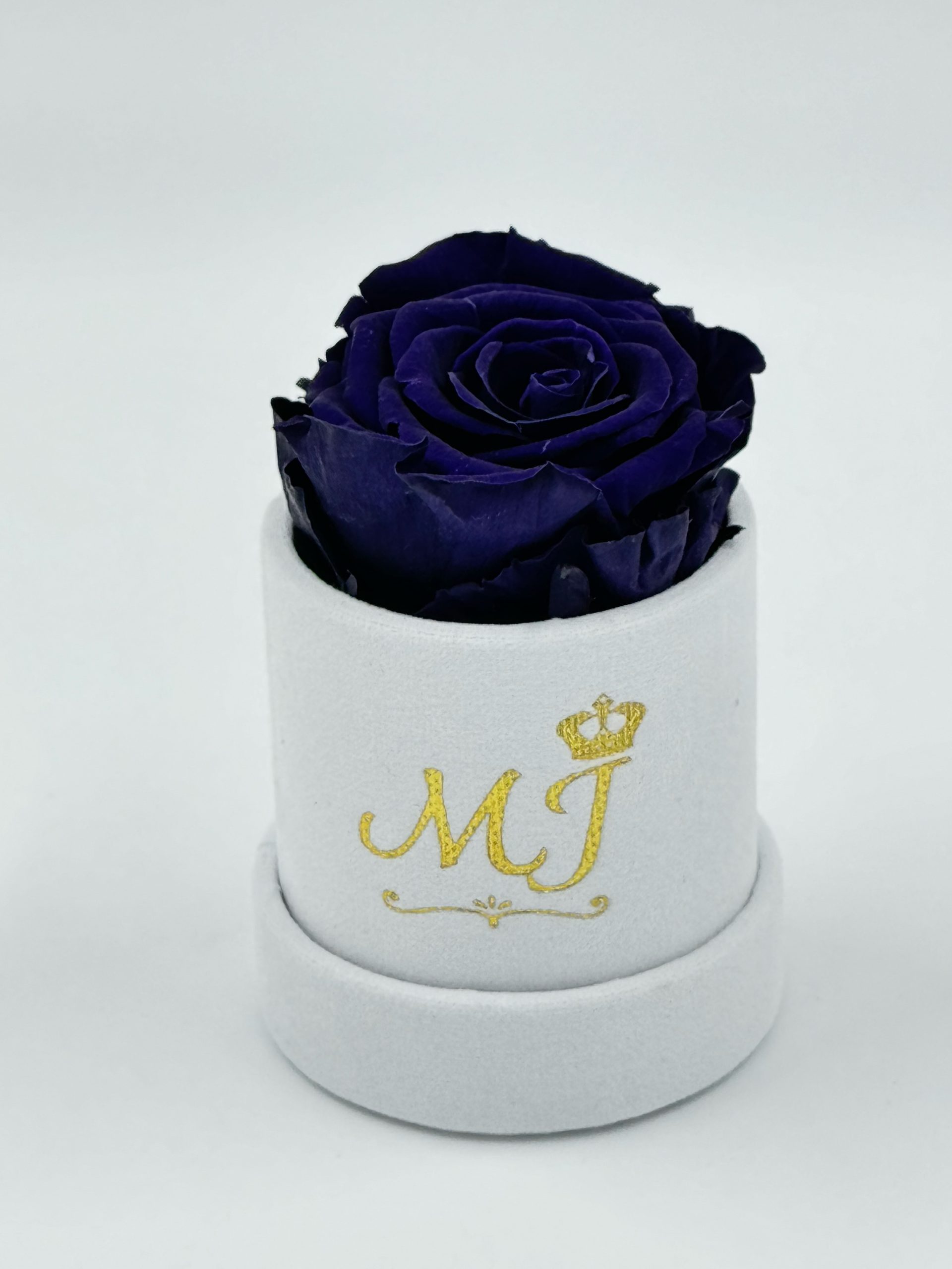 Majestic Medium Purple Rose Small White Box 1 PBNM2-Petite-boite-noir-rose-mauve