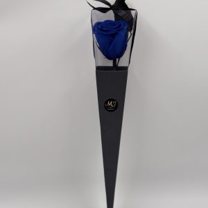 Eternal Rose Mistery Blue with Stem (Black Triangular Packaging)
