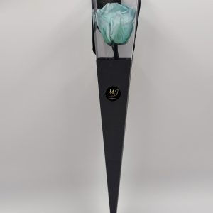 Eternal Rose Paradise Aqua with Stem (Black Triangular Packaging)