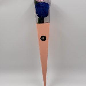 Eternal Rose Mistery Blue with Stem (Pink Triangular Packaging)