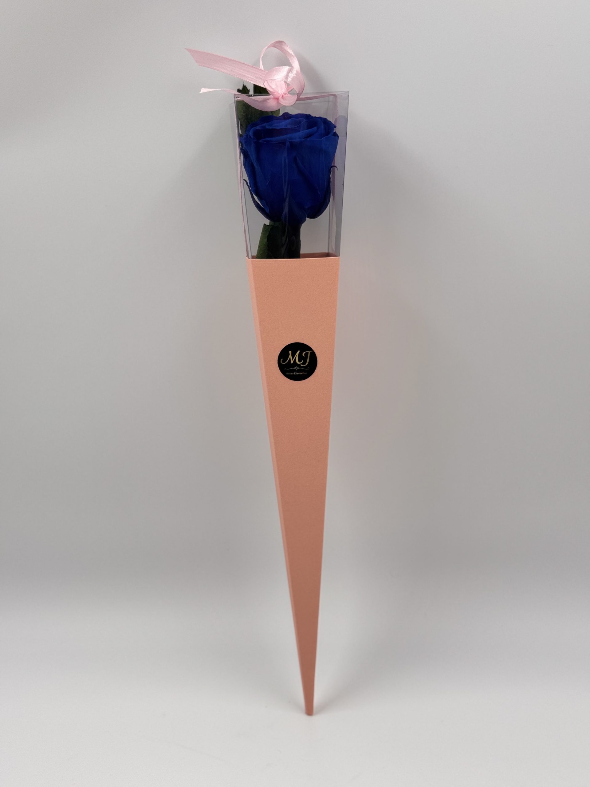 Eternal Rose Mistery Blue with Stem (Pink Triangular Packaging) 1 Eternal Rose Mistery Blue with Stem (Pink Triangular Packaging)
