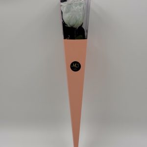 Eternal Rose Heaven Off White with Stem (Pink Triangular Packaging)